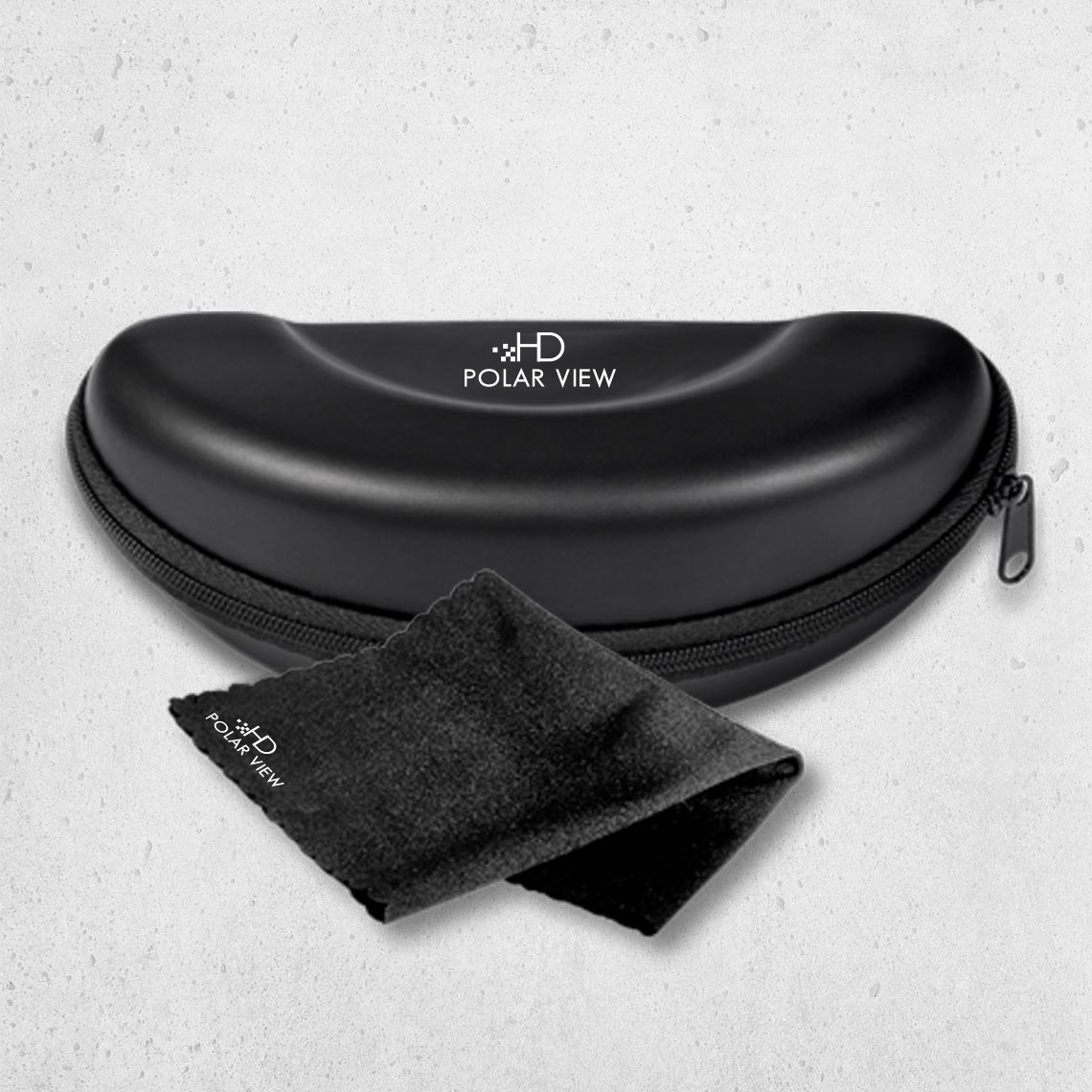 HD Polar View Hardcase – Brillenetui mit Mikrofaser-Reinigungstuch