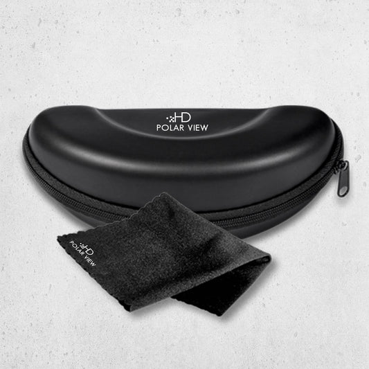 HD Polar View Hardcase – Brillenetui mit Mikrofaser-Reinigungstuch