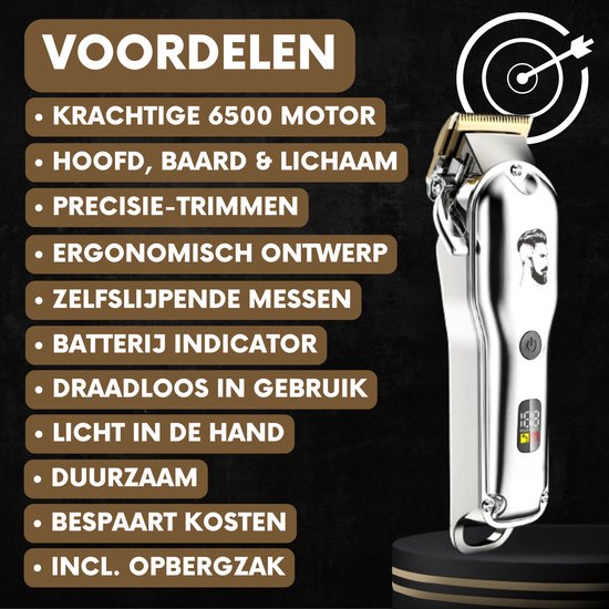 Professionelle kabellose Haarschneider - Haarschneider Herrenkopfhaar - Cheveux Haar - Haartrimmer - Friseur Haar Maschine - Haarschneider - Bart - Trimmgerät - Barbier Haarschneider - Barbier Trimmer - Friseur Kit