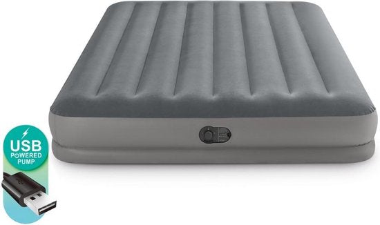 Intex Prestige Mid-Rise Luftbett - Queen size - Eingebaute elektrische Pumpe