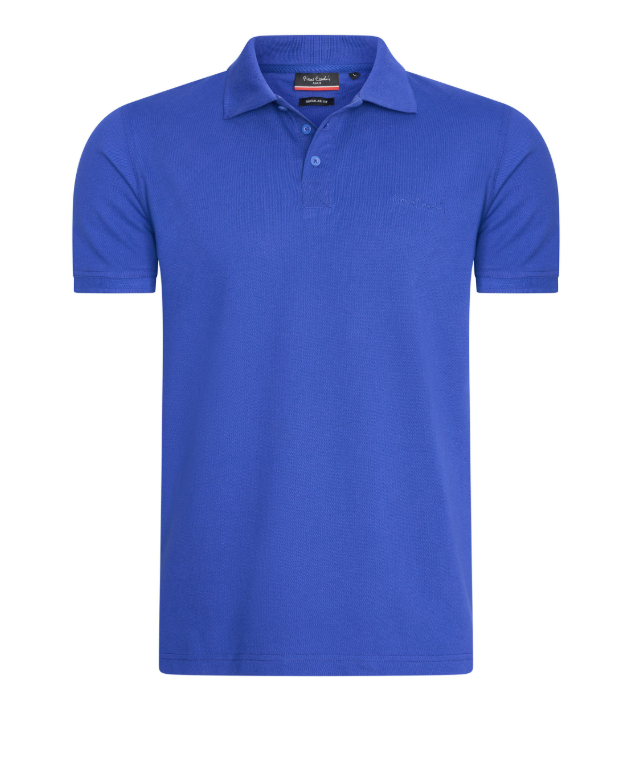 Pierre Cardin Classic Polo für Herren – Königsblau – Größe L – Regular Fit, Piqué-Baumwolle