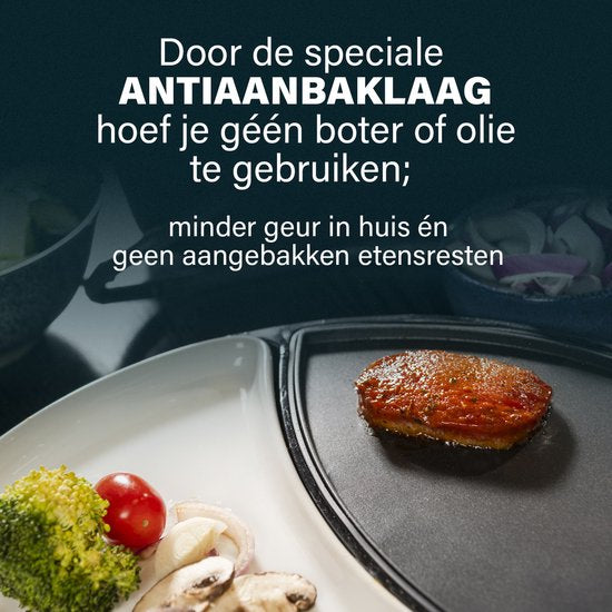Princess Dinner4All 103082 – Gourmet-Set – Grill- und Backplatte – für 2 Personen – spülmaschinenfest – PFAS-frei