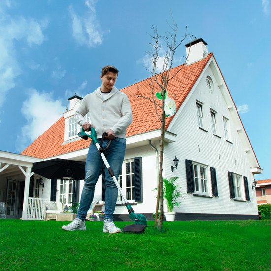 VONROC Rasentrimmer 20V - VPower 20V - 250mm - Doppelspule (2x4m) - Teleskopstange - Ohne Akku & Ladegerät