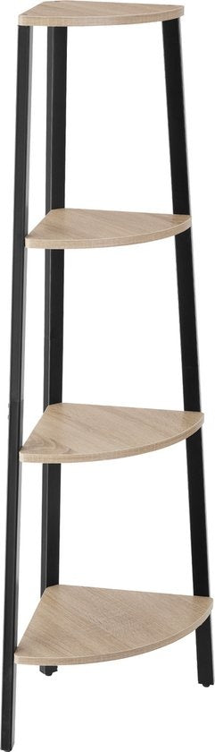 tectake - Eckkleiderschrank Newbridge 34x34x125cm - hellbraun - 404774