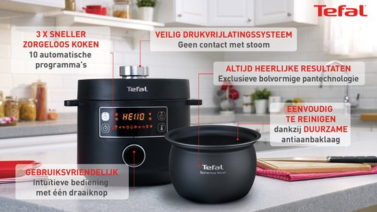 Tefal Turbo Cuisine CY7548 - Multikocher - Schwarz