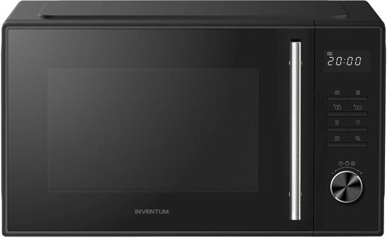 Inventum MN257SB Solo Mikrowelle – 25 l – 900 W – 8 Kochprogramme – Display – Auftaufunktion – Schwarz