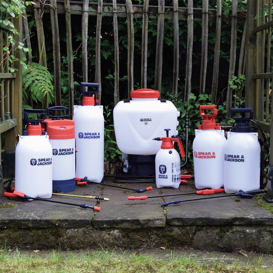 Spear & Jackson Drucksprühgerät 5 Liter - Drucksprühgerät - Unkrautvernichter - Sprühgerät - Drucksprühgeräte - Drucksprühgerät säurebeständig - Drucksprühgerät sauer