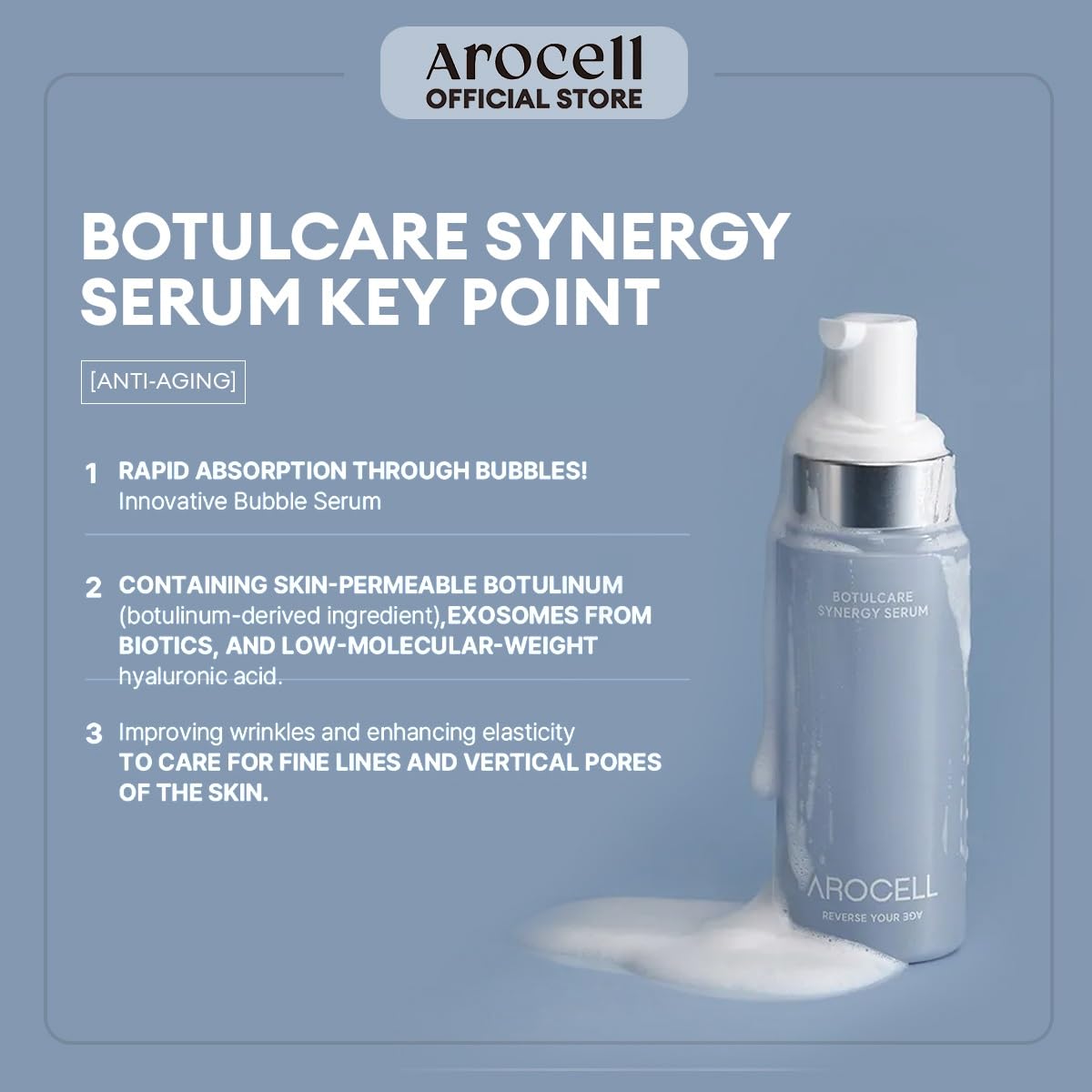 Arocell Botulcare Pore Ampoule – Feuchtigkeitsspendendes Gesichtsserum – 30 ml