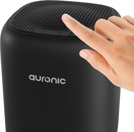 Auronic Luftentfeuchter 450 ml/Tag – 1 l – 40 W – 10–20 m² – LED – Schwarz