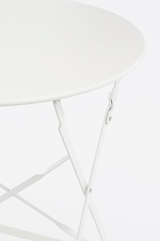 Mica Decorations Laurence Bistro-Set - 3er-Set - Metall - Weiß