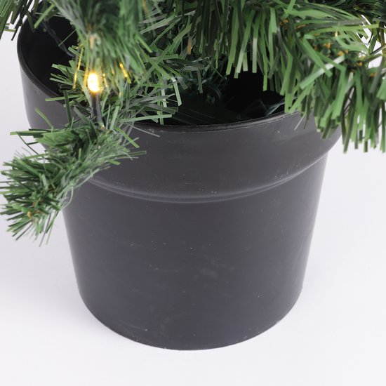 Black Box Trees Norton Weihnachtsbaum- und Weihnachtskranz-Set – 2 künstliche Weihnachtsbäume und 1 Kranz mit LED-Beleuchtung – Grün