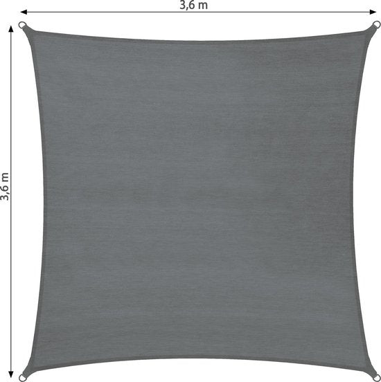 tectake - Quadratische Polyethylen-Markise, Variante 2 360 x 360 cm SKU: 403887