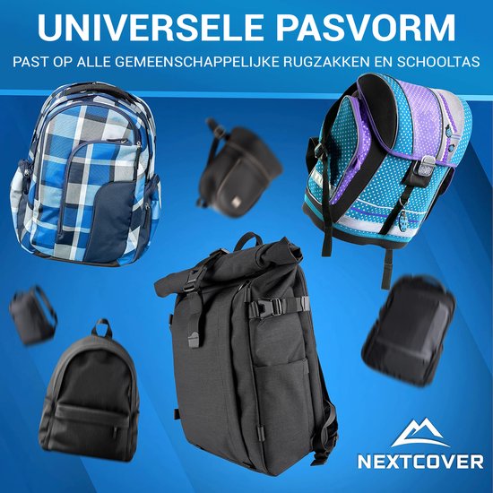 NEXTCOVER® Universal Backpack Rain Cover [AquaShield] - Rucksack Regenschutz wasserdicht als zusätzlicher Schutz für Rucksack wasserdicht - Rucksack Regenschutz reflektierend - Neon Grün