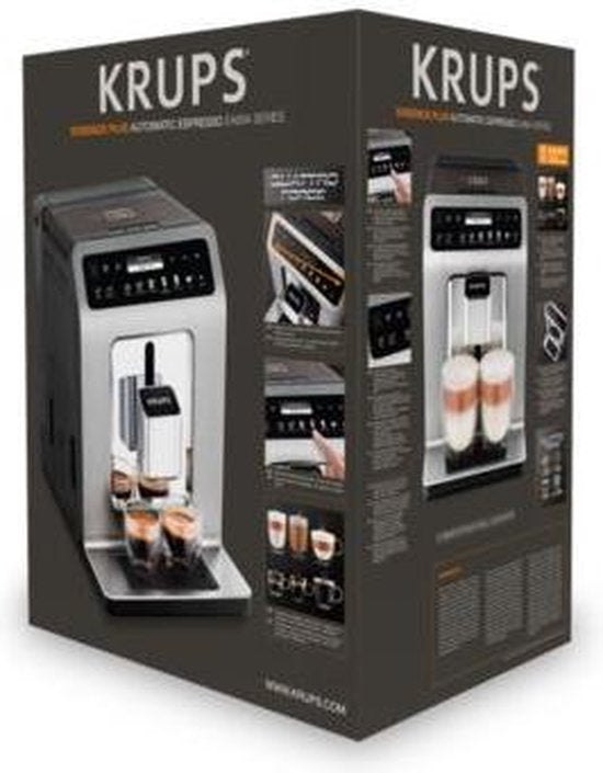 Krups Evidence+ EA894T – Vollautomatische Espressomaschine – Premium-Design – 19 Einstellungen – Individuell anpassbar – Für Espresso und Cappuccino