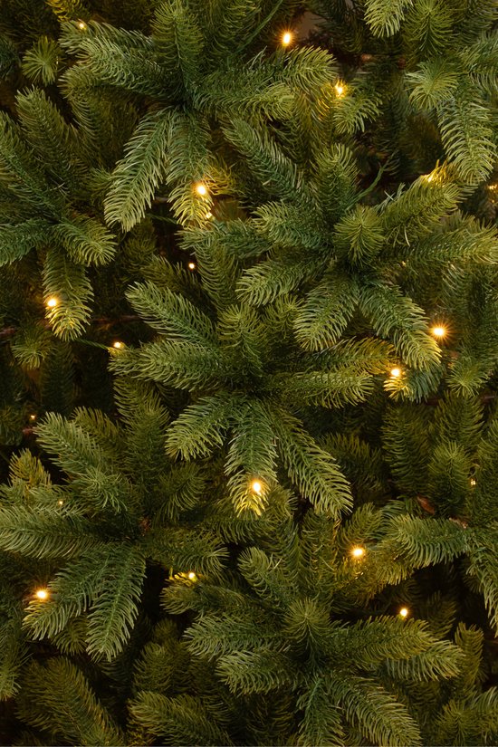 Black Box Trees Nagoya Künstlicher Weihnachtsbaum mit warmweißen LED-Lichtern - H240 x Ø138 cm - Grün