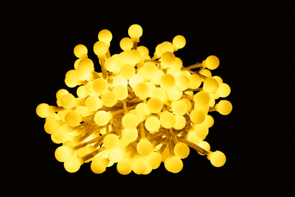 Clusterlight - Weihnachtsbeleuchtung - Warmweiß - Transp Draht - 3 M