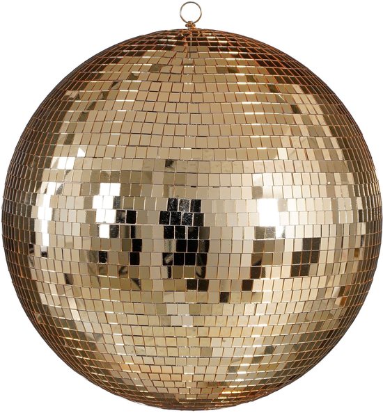 Mica Decorations Weihnachts-Discokugel – Ø 50 cm – Champagner