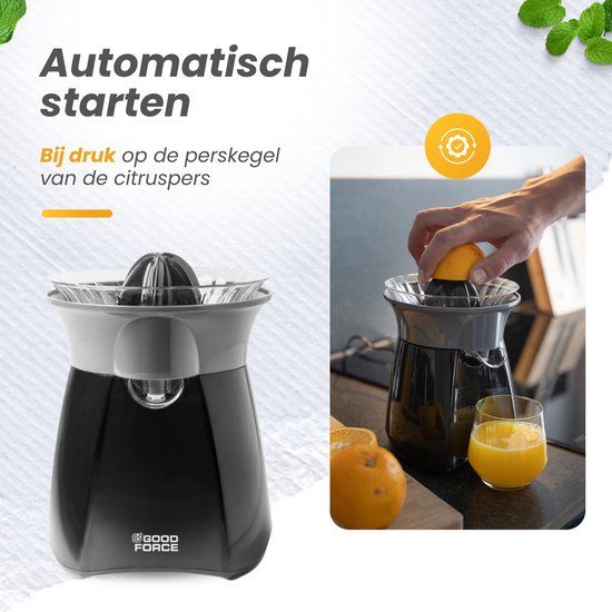 GoodForce Zitruspresse - Elektrische Orangenpresse - Obstpresse - Zitronenpresse