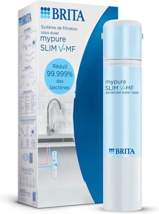 Wasserfiltersystem – BRITA – Mypure SLIM V-MF – 2 Druckstufen – max. 6,9 bar – 8.000 l gefiltertes Wasser / 12 Stunden