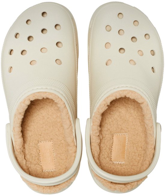 Crocs Classic Platform Lined Clogs, beige, EU 38–39, Damen