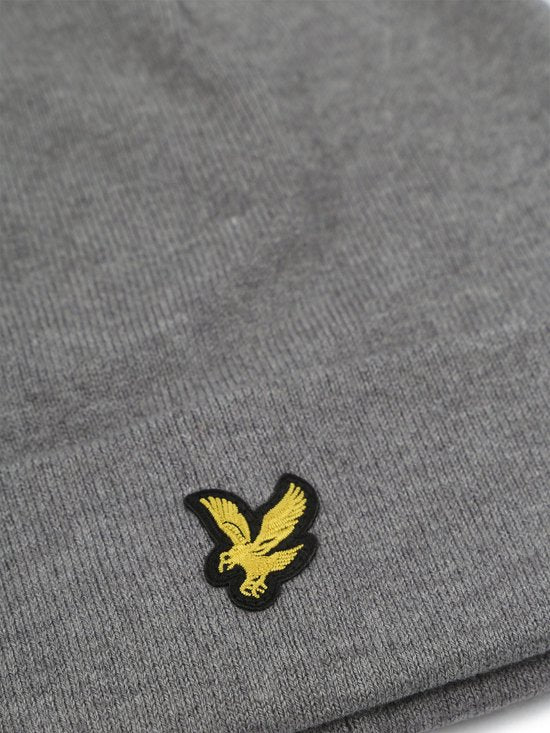Lyle & Scott Mütze aus Wollmischung, grau – Einheitsgröße – Herren