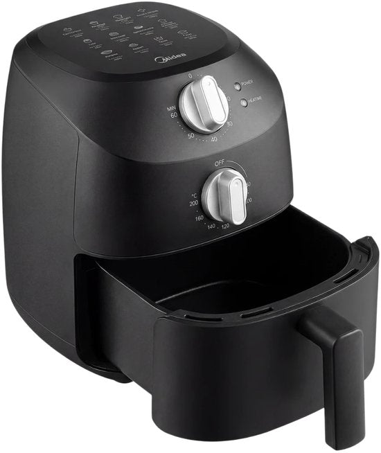 Midea Airfryer MAF20P0BPK – Kompakt, 2 l, 1150 W, ölfreies Frittieren