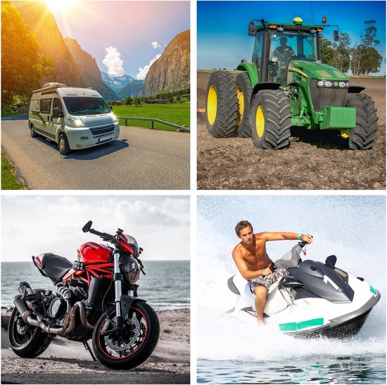 Toolland Batterieladegerät 12/24 V, mit Booster/Starthilfe 9 A, mit thermischem Ãœberlastungsschutz, Amperemeter - Metallgehäuse, rot