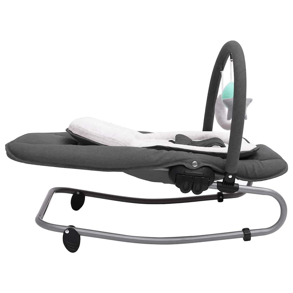 VidaXL Babyschaukel - Mit Sicherheitsgurt - Anthrazit - 77 x 46 x 58 cm