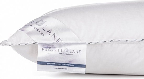 Heckettlane Pillow - Schlafkissen mit Federn und Daunen - Cool Pillow - 60x70 cm - für Rücken-, Seiten- und Bauchschläfer - 1 Stück