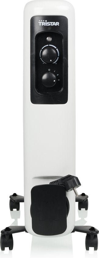 Tristar Elektroheizung KA-5183 – Ölgefüllte Heizkörperheizung – 3 Heizstufen – Einstellbarer Thermostat – 13 Rippen – Weiß