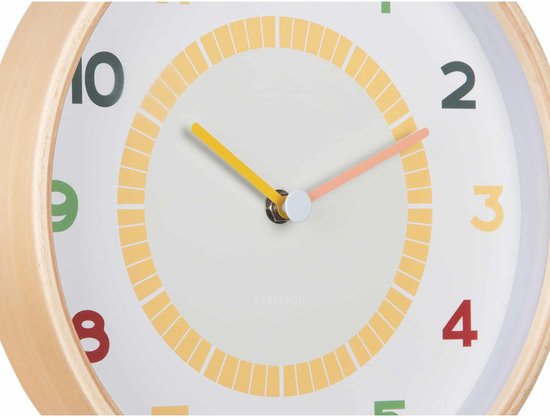 Karlsson Wanduhr Chico – Multicolor – Ø 25 cm – Wanduhr im skandinavischen Stil