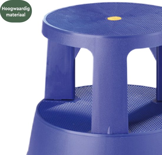 BRASQ Tritthocker Comfort Blue ST200 - Mobil - Kapazität 150 kg - Tritthocker - Tritthocker Erwachsene - Elefantenfuß