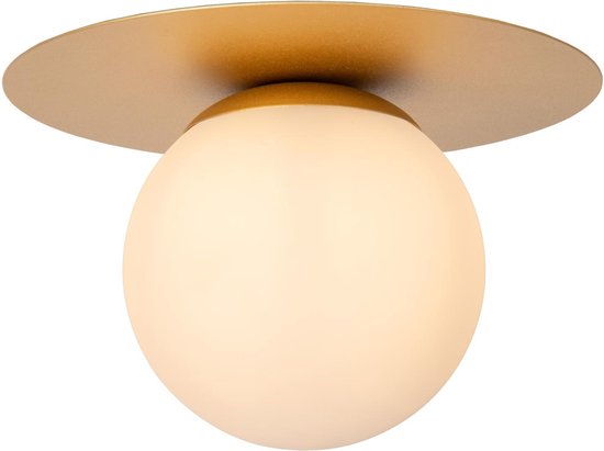 Lucide TRICIA – Deckenleuchte – Ø 25 cm – 1xE27 – Mattgold / Messing