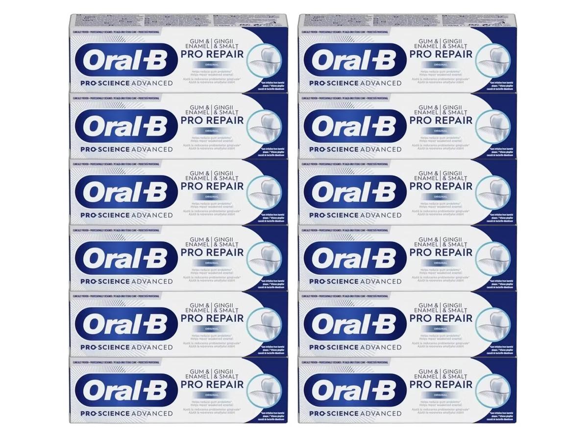 Oral-B Pro Repair Zahnpasta – 12 Stück – 75 ml – Original