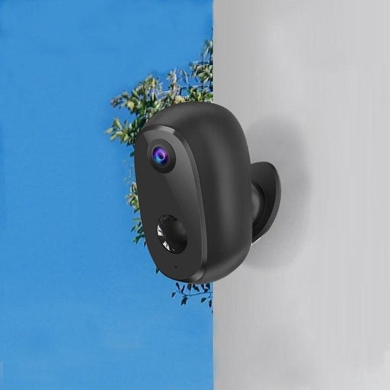 Outdoor Eye Sicherheitskamera drahtlos für den Außenbereich auf Batterie - mit App wifi & Nachtsicht, sd-Karte und Halterung - Smart Home Security