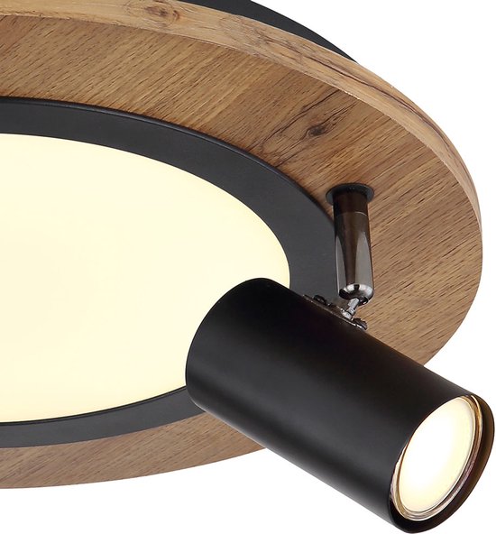Globo – Deckenleuchte – Kassu – Naturschwarz – Metall – Ø 40 cm – LED – 67307D