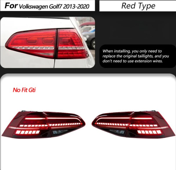 TYPY LED-Rückleuchten-Set VW Golf MK7 – Rauchfarben – 2013–2019
