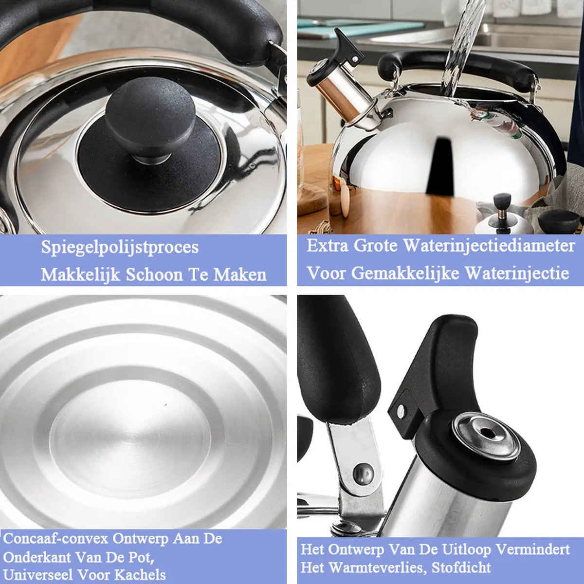 Maxcook MS004Y Wasserkocher – Edelstahl 304 – 4 l