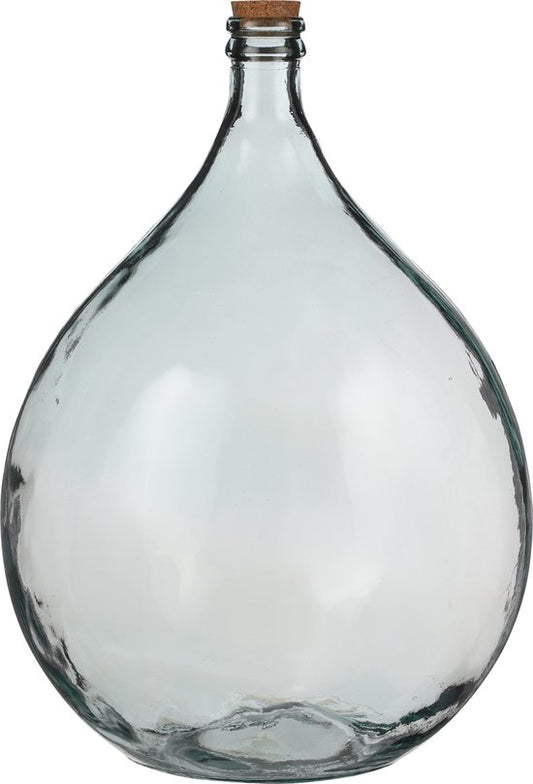 Mica Decorations Americo Terrarium Vase - H56 x Ø40 cm - Recyceltes Glas - Transparent