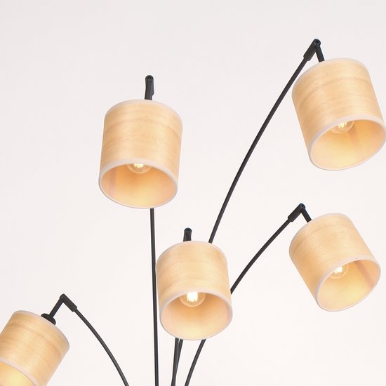 Steinhauer Stehleuchte Bambus 5-Light Bamboo Natural