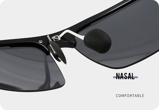 GarpexÂ® Radsportbrille - Sportbrille - Polaroid Sonnenbrille - Rennrad - Mountainbike - Motorrad - Schwarz