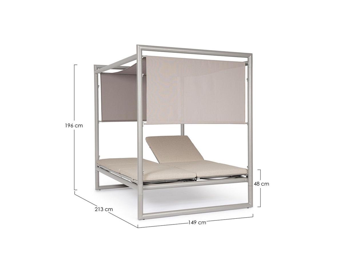 Bizzotto Konnor Rastin Daybed – Elegantes Design – 200 x 90 cm – Naturholz