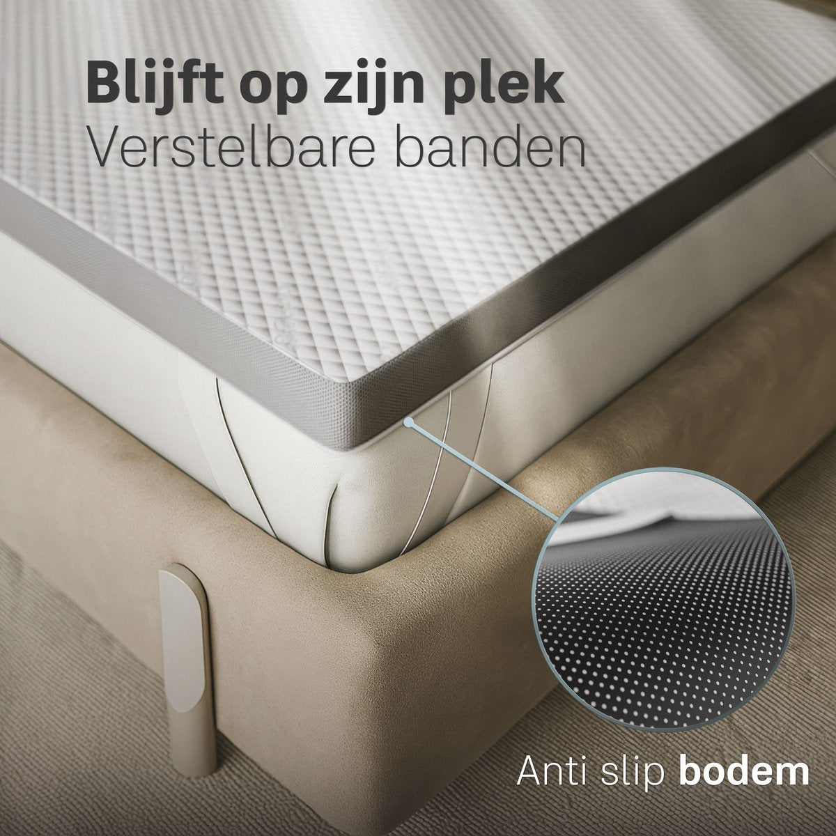 CozySense® - CubeTech Topper Topdeck Matratze - 120 x 200 cm - Ausgestattet mit 100+ Comfort Cubes und kühlendem Gel und waschbarem Bezug - Für Rückenschmerzen und Druckentlastung - Weißer Memory Foam und Textil