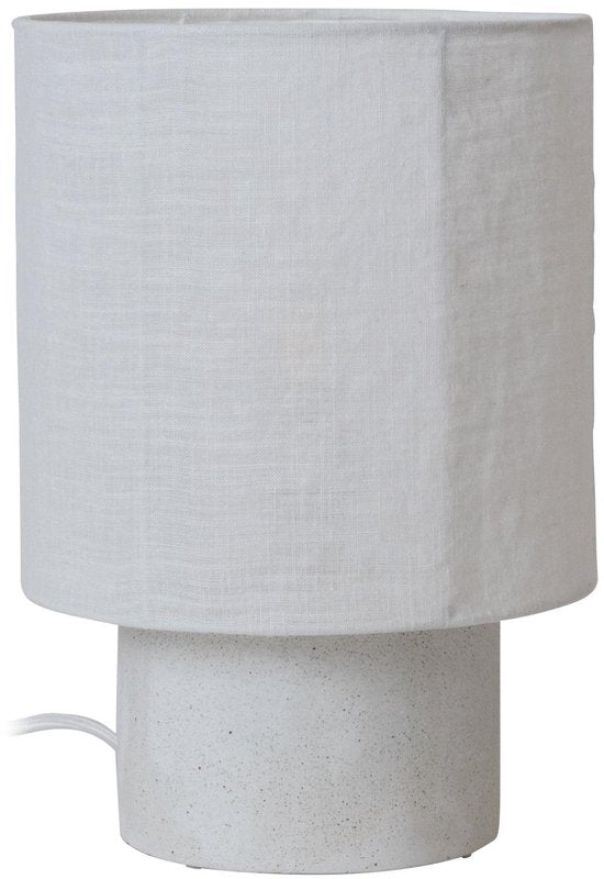 Lucide TISSAJA – Tischlampe – Ø 20 cm – 1xE14 – Weiß | Essential