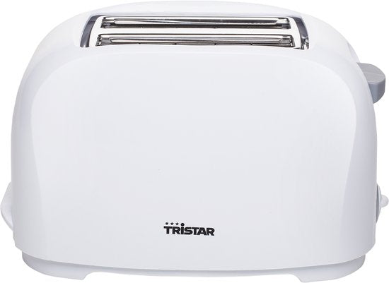 Tristar Toaster BR-1013 – 800 W – 6 Bräunungsstufen – 2 Toastschlitze für 2 Scheiben Brot – Weiß