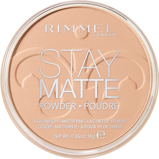 Rimmel London Stay Matte Kompaktpuder – Seidiges Beige – Beige
