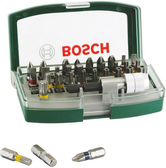 Bosch Schrauberbits-Set mit Farbcodierung – 32-teilig
