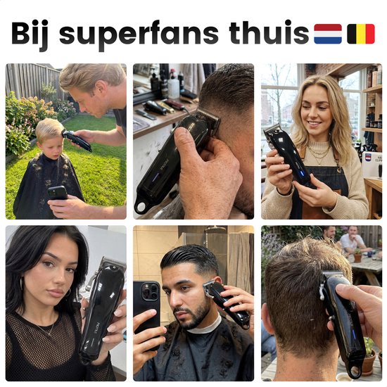 Haarschneidemaschine für Männer – 20-teiliges Friseurset – Trimmer für Kopf und Bart – Haarschneideset mit Friseurschere