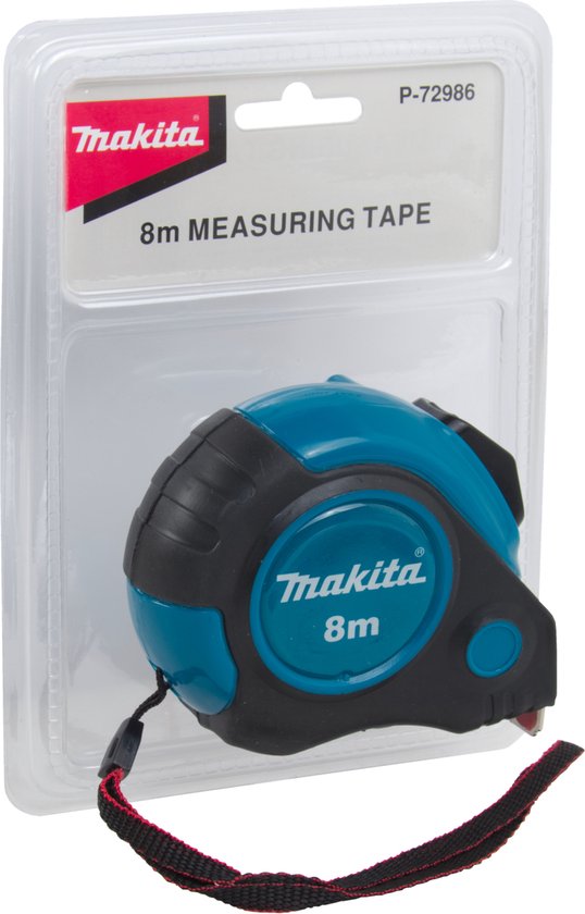 Makita P-72986 Maßband 8 Meter – Rollmaßband – Maßband – 8 m / 26 ft