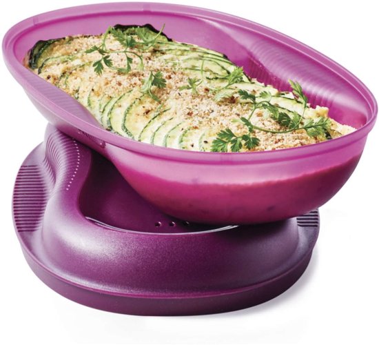 Tupperware-Omelett-Zubereiter für die Mikrowelle – Fettfreies Kochen – Spülmaschinenfest